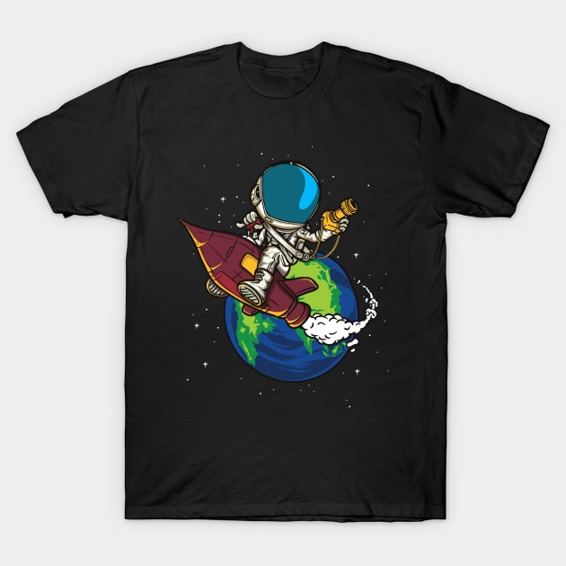 astronaut rocket T-Shirt by Invectus Studio Store